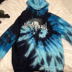 Tie dye volleyball hoodie